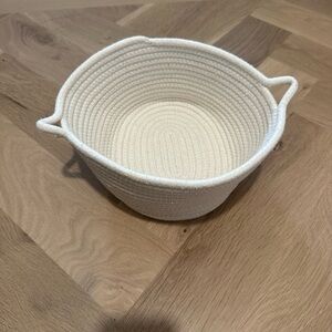 Cream Woven Basket